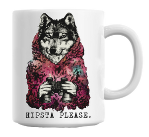 Galaxy Wolf Hipsta Please Mug - Shop Cali & Cole