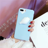Phone Cases For iPhone 6 6S 7 Plus Case 3D Funny Squishy Toys Squishy Cat, Seal, Paw