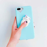Phone Cases For iPhone 6 6S 7 Plus Case 3D Funny Squishy Toys Squishy Cat, Seal, Paw