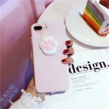 Phone Cases For iPhone 6 6S 7 Plus Case 3D Funny Squishy Toys Squishy Cat, Seal, Paw