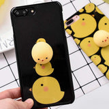 Squishy Chicken Chick Phone Cases for iPhone 7 6 6s Plus