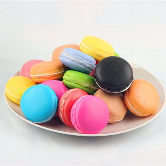 Simulation Macaron Food Squishy Super Slow Rising Kid Toy Decompression Toys for children kids - Shop Cali & Cole