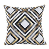 Case Only: Black and Gold Designer 18 x 18 Throw Pillowcase -Pick your style! - Shop Cali & Cole