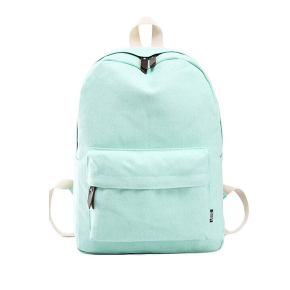 PICK YOUR COLOR: Modern Canvas, Solid Backpack, College Bag, Standard Size