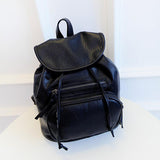 Pack Style Shoulder Backpack, Travel Bag, in Black and White