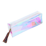 Xiniu Women Colorful Laser Transparent Pencil Case Cosmetic Bag Makeup Pouch carteira feminina pequena #7M - Shop Cali & Cole