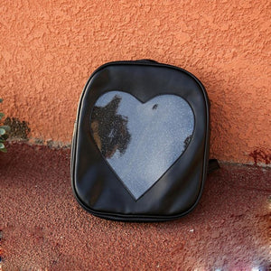 Summer Candy Transparent Love Heart Shape Backpack