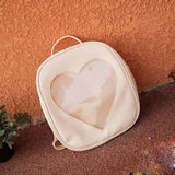 Summer Candy Transparent Love Heart Shape Backpack