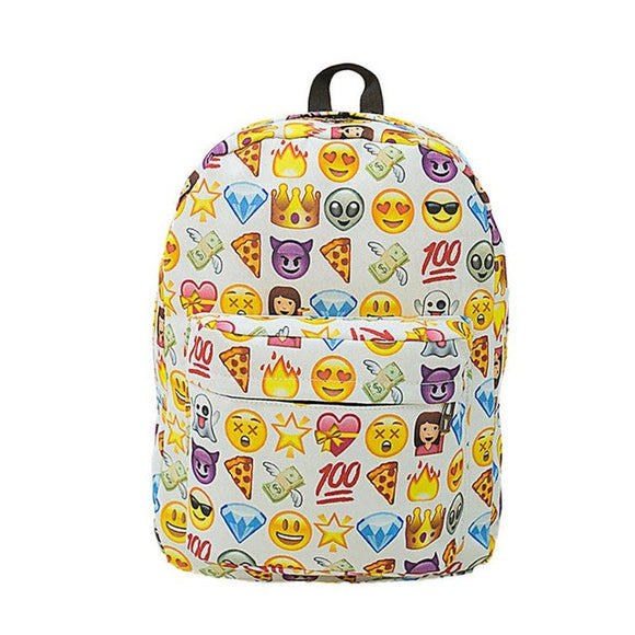 PICK YOUR STYLE: Super Cute, Fun and Full Size Emoji Backpack 