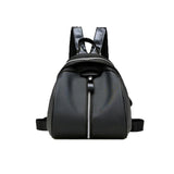 Modern Futuristic Nylon Designer Small Backpack, Black, Red
