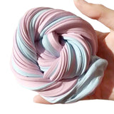 Kids Fluffy Floam Rainbow Multi-Colored Slime Putty Stress Relief 