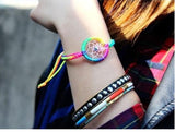 1PC Fashion Leather Cute Charm Campanula Dream Catcher Bracelet