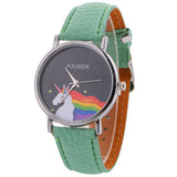 Women Fashion Pattern Quartz Watch Leather Straplt Table Watch - Shop Cali & Cole