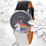 Women Fashion Pattern Quartz Watch Leather Straplt Table Watch - Shop Cali & Cole