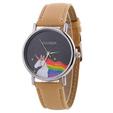 Women Fashion Pattern Quartz Watch Leather Straplt Table Watch - Shop Cali & Cole