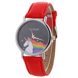 Women Fashion Pattern Quartz Watch Leather Straplt Table Watch - Shop Cali & Cole