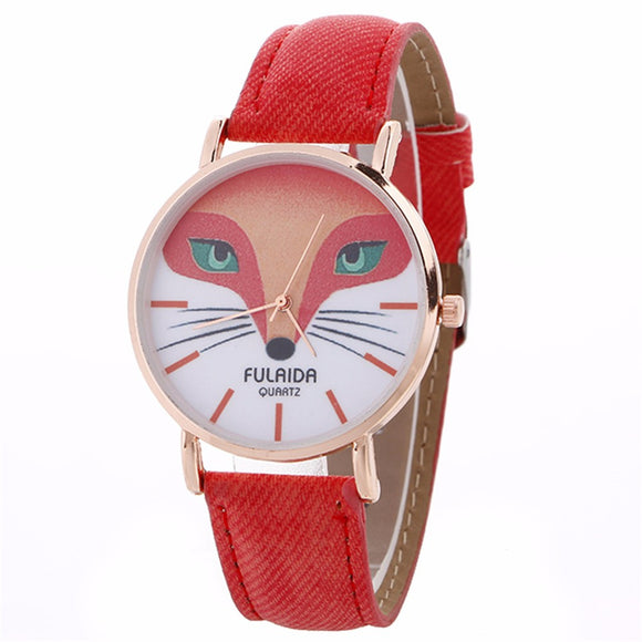 Women Creative Pattern Quartz Watch Leather Straplt Table Watch - Shop Cali & Cole