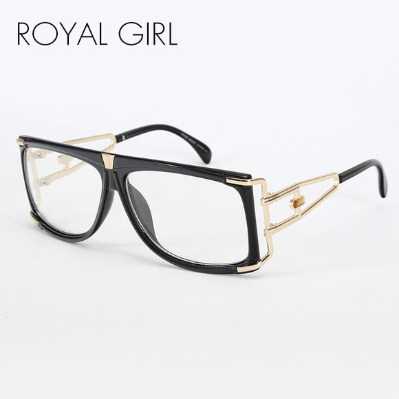 ROYAL GIRL New Vintage Women Eyeglasses Frames Men Oversize Clear Lens Glasses Unique Designer Spectacles ss120 - Shop Cali & Cole