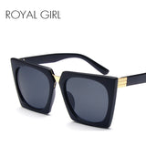 ROYAL GIRL Women square Sunglasses Vintage Acetate Black Sun glasses - Shop Cali & Cole