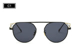 Fashion Round Frame Cat's Eye Sunglasses Female Brand Designer Retro Sunglasses SS938 - Shop Cali & Cole
