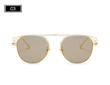 Fashion Round Frame Cat's Eye Sunglasses Female Brand Designer Retro Sunglasses SS938 - Shop Cali & Cole
