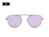 Fashion Round Frame Cat's Eye Sunglasses Female Brand Designer Retro Sunglasses SS938 - Shop Cali & Cole