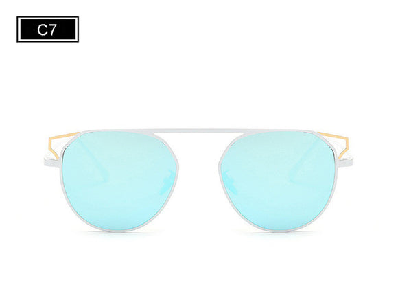 Fashion Round Frame Cat's Eye Sunglasses Female Brand Designer Retro Sunglasses SS938 - Shop Cali & Cole