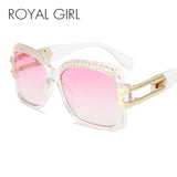 Designer Women Sunglasses Retro Crystal Brow Square Men Sun Glasses ss186 - Shop Cali & Cole