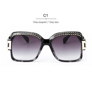 Designer Women Sunglasses Retro Crystal Brow Square Men Sun Glasses ss186 - Shop Cali & Cole