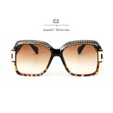 Designer Women Sunglasses Retro Crystal Brow Square Men Sun Glasses ss186 - Shop Cali & Cole