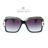 Designer Women Sunglasses Retro Crystal Brow Square Men Sun Glasses ss186 - Shop Cali & Cole