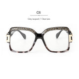 Designer Women Sunglasses Retro Crystal Brow Square Men Sun Glasses ss186 - Shop Cali & Cole