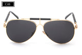 High Quality Brand Designer Men Sunglasses Women Classic Reflective Mirror Sunglasses Double-Bridge Shades ss506 - Shop Cali & Cole