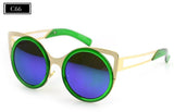 Brand Designer Sunglasses Chic Cat Eye Sun Glasses Mirrored Round Glasses Shades - Shop Cali & Cole