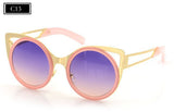 Brand Designer Sunglasses Chic Cat Eye Sun Glasses Mirrored Round Glasses Shades - Shop Cali & Cole