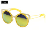 Brand Designer Sunglasses Chic Cat Eye Sun Glasses Mirrored Round Glasses Shades - Shop Cali & Cole