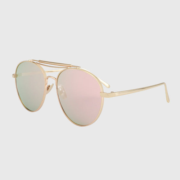 Brand Sunglasses Shades Retro Flat Top Round Design Vintage Female Sun Glasses - Shop Cali & Cole