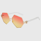 ROYAL GIRL New Fashion Gradient Heptagon Sunglasses Women Men Palm Leg Pearl Nose Pad Design Sun Glasses Female Eyeglasses ss228 - Shop Cali & Cole