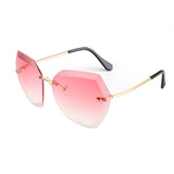 Fashion Women Sunglasses Rimless Brand Design Coating Gradient Colorful Lens Glasses UV400 SS198 - Shop Cali & Cole