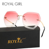 Fashion Women Sunglasses Rimless Brand Design Coating Gradient Colorful Lens Glasses UV400 SS198 - Shop Cali & Cole