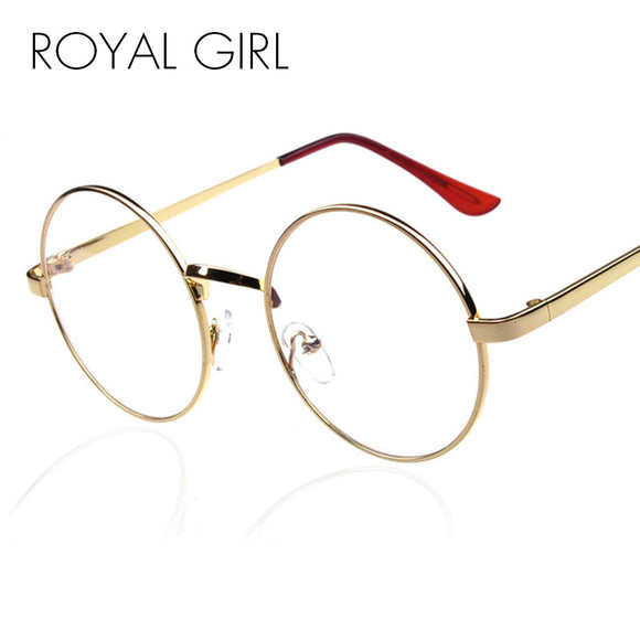ROYAL GIRL Vintage Round Spectacles Metal Eyeglasses Frames Clear Lens Glasses ss797 - Shop Cali & Cole