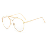 ROYAL GIRL Oversize Metal Round Eyeglasses Frames Women Clear Lens Glasses Retro Optical Frames ss407 - Shop Cali & Cole