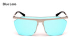 ROYAL GIRL New Women Sunglasses Brand Designer Metal Frame Cool Oversized Mens Sunglasses Eyewear Mirror Lens SS942 - Shop Cali & Cole