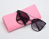 ROYAL GIRL New Metal Pointed Cat Eye Sunglasses Women Unique Vintage Eyeglasses Frames With Case ss906 - Shop Cali & Cole