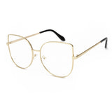 ROYAL GIRL New Style Brand Women Cat Eye Big Frame Clear Lens Sunglasses UV400 ss173 - Shop Cali & Cole