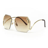 ROYAL GIRL Unique Rimless Women Sunglasses Butterfly Retro Overisize Bent temple UV400 Glasses ss149 - Shop Cali & Cole