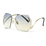 ROYAL GIRL Unique Rimless Women Sunglasses Butterfly Retro Overisize Bent temple UV400 Glasses ss149 - Shop Cali & Cole