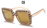 Crystal Rim Women Sunglasses Retro Brand Desginer Square Oversize Sun Glasses ss310 - Shop Cali & Cole