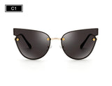 ROYAL GIRL Women Cat Eye Sunglasses Fashion Lady Brand Designer Sunglasses Summer Mirror Metal Shades  ss903 - Shop Cali & Cole