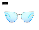 ROYAL GIRL Women Cat Eye Sunglasses Fashion Lady Brand Designer Sunglasses Summer Mirror Metal Shades  ss903 - Shop Cali & Cole